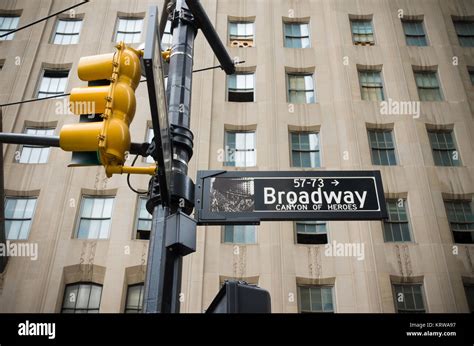 broadway street sign Stock Photo - Alamy