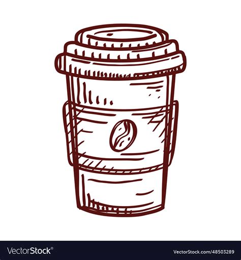 Takeaway Coffee Cup Icon Royalty Free Vector Image