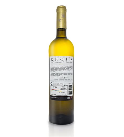 Vinho Branco Herdade dos Grous 2020 75cl Alentejo Envio grátis VINHA