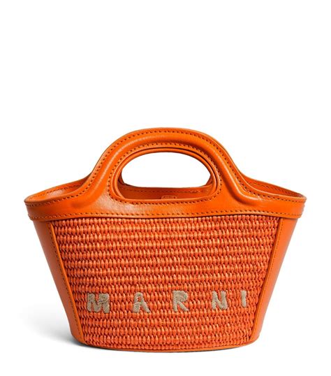 Womens Marni Orange Micro Tropicalia Top Handle Bag Harrods Uk