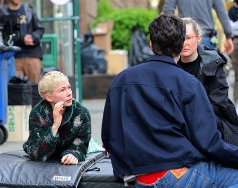 Michelle Williams Filming At The Dying For Sex Set In Brooklyn 04 17 2024 • Celebmafia