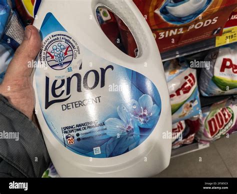 Belgrade Serbia March Lenor Logo On A Laundry Detergent