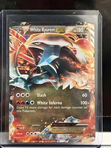 White Kyurem EX 96 135 2012 Plasma Storm Holo Rare Card EBay