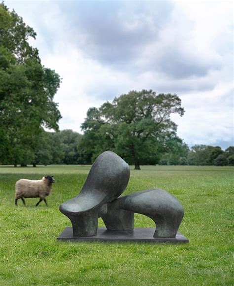 Henry Moore Working Model For Sheep Piece 1971 Mutualart