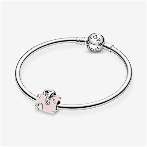 Pink Travel Bag Charm Vacation Charms Pandora Us Sterling Silver