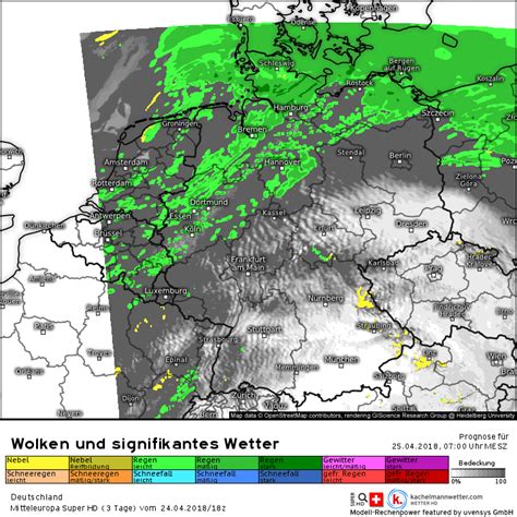 Mittwoch Update für das Randtief mit Sturmböen für den Norden