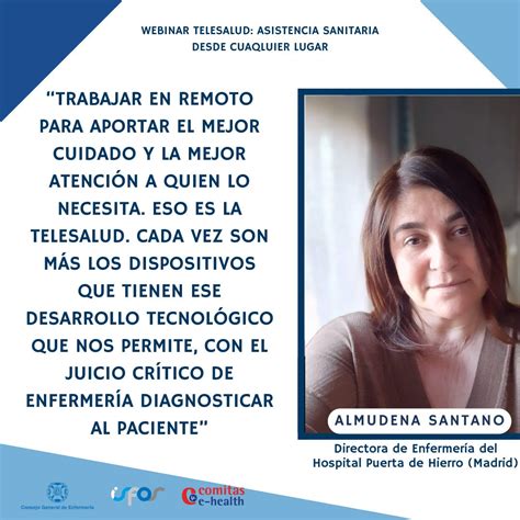 Consejo General De Enfermer A On Twitter Almudena Santano Directora