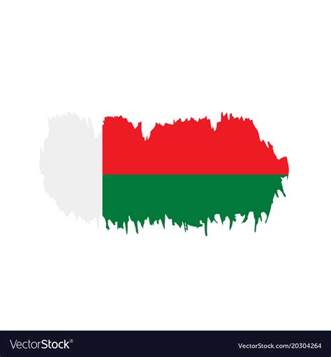 Madagascar flag Royalty Free Vector Image - VectorStock