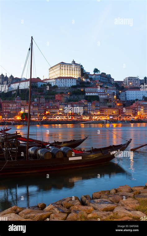 Night scene of Porto, Portugal Stock Photo - Alamy