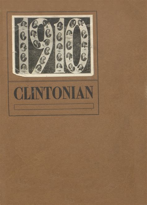 1910 yearbook from Clinton High School from Clinton, Illinois for sale