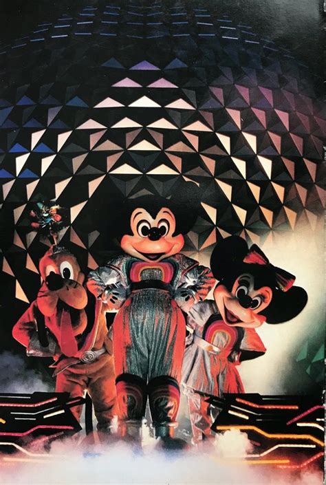 Mickey and friends. | Vintage disney posters, Disney epcot, Disney rides