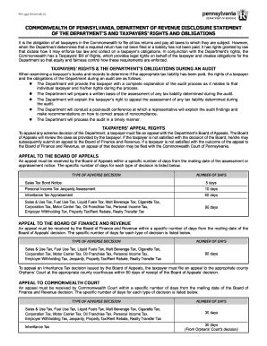 Fillable Online Commonwealth Of Pennsylvania Department Of Revenue