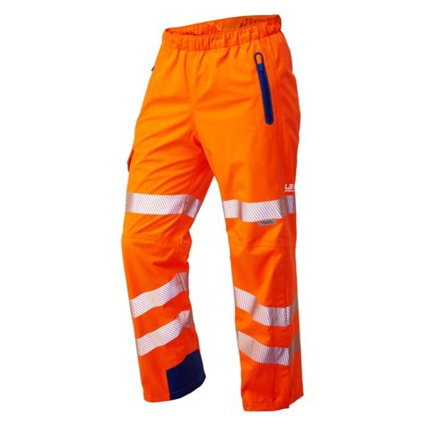 ISO 20471 Class 2 High Performance Waterproof Overtrouser Orange