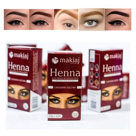 Henna Makiaj Para Sobrancelhas Profissional Un Shopee Brasil