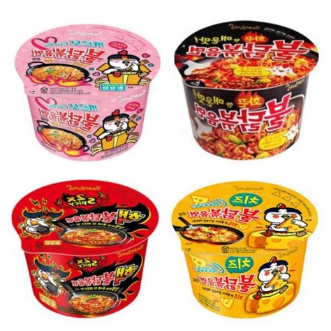 Samyang Hot Chicken 2 X Spicy Cheese Carbonara Hot Chicken Big Bowl 105g 70g Cup