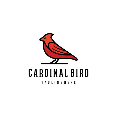 Red bird logo design. Awesome a red bird silhoutte. A red bird logotype ...