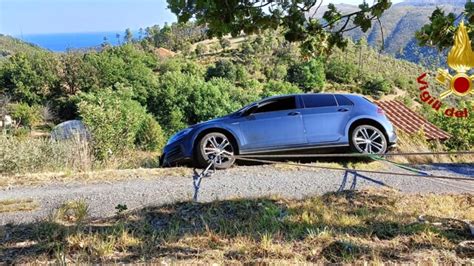 Punto Da Un Calabrone Mentre Guida Finisce In Un Fosso Con L Auto