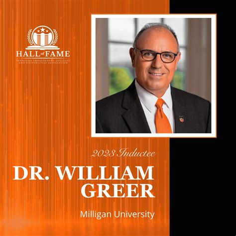 President Greer Named To Ticuas Hall Of Fame Milligan University