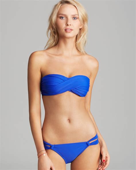 Blue Strapless Bikini Girl Bikini Blue Strapless Mens Dress Woman Hot