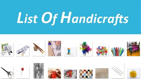 List Of Handicrafts In English Vocabulary Youtube