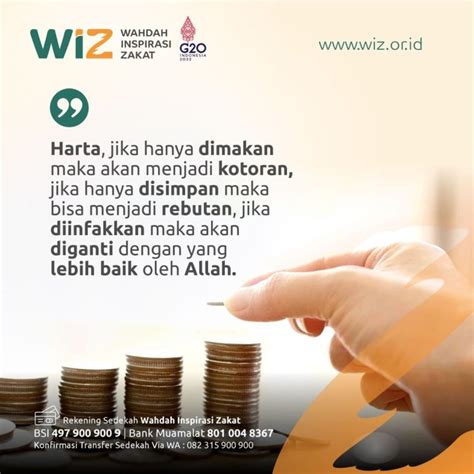 Harta Itu Tak Berguna Kecuali Wahdah Inspirasi Zakat