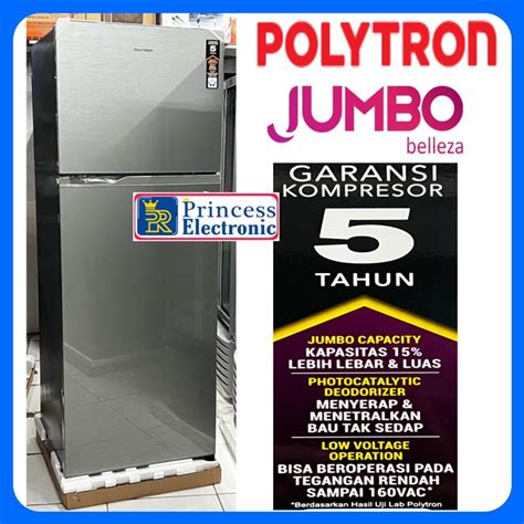 Jual Polytron Kulkas Pintu Belleza Jumbo Liter Prw Zs Shopee