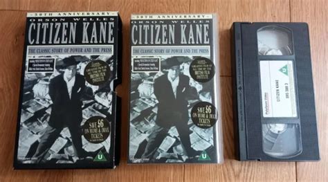 CITIZEN KANE 50TH Anniversary Sell Thru VHS Tape Orson Welles EUR 9 34