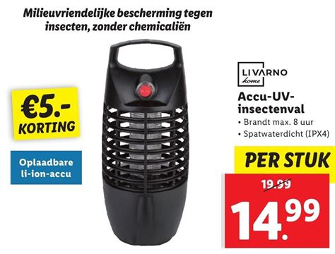 Livarno Home Accu Uv Insectenval Aanbieding Bij Lidl