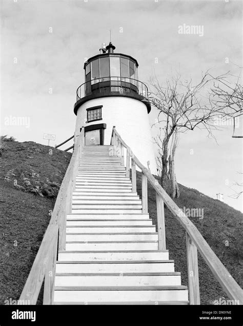 A lighthouse, Maine, USA Stock Photo - Alamy