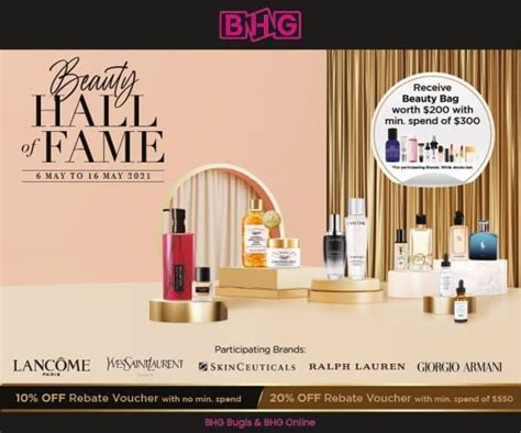 10 May 2021 Onward BHG Beauty Hall Of Fame Promotion At Bugis Junction