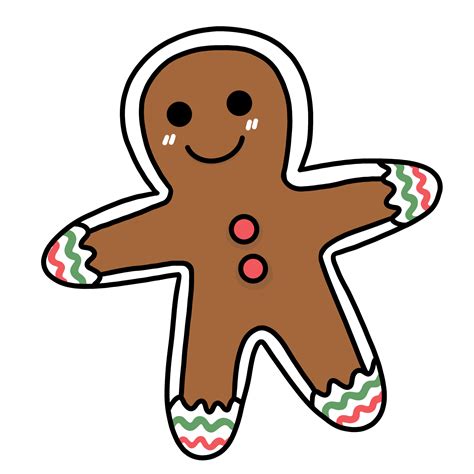 Cute Cookie Man 28115079 Png