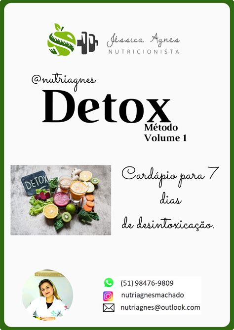 Card Pio M Todo Detox A Dias J Ssica Agnes Machado Hotmart