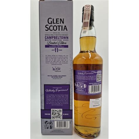 WHISKY GLEN SCOTIA 11 YO CAMPBELTOWN MALTS FESTIVAL 2023 54 7 0 7 L