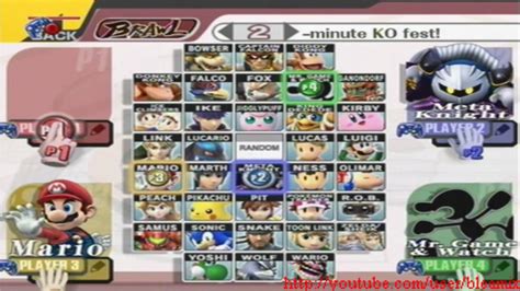 Brawl Hacks Custom Character Selection Screen Css Organizer Youtube