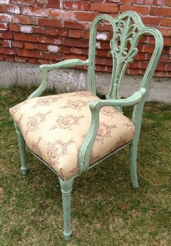 Vintage Chalk Painted Furniture Chair I Like This Color For The Chest