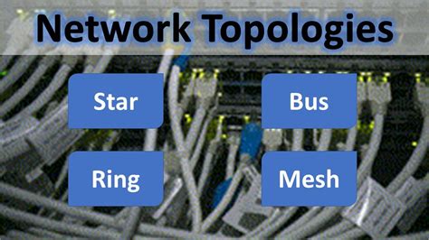 Network Topologies Star Bus Ring And Mesh Youtube