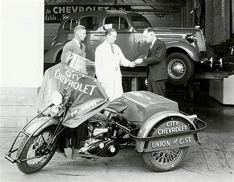 The First Harley Davidson Servi Cars Riding Vintage