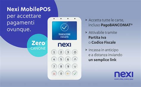 Nexi Mobile Pos Pos Portatile Contactless Lettore Elettronico