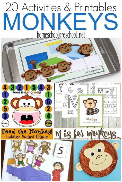 Marvelous M is for Monkey Activities for Preschoolers