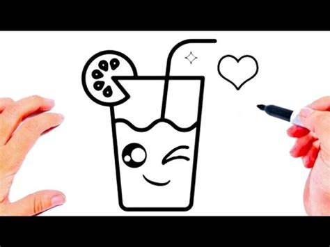 Como Dibujar C Mo Dibujar Un Vaso De Jugo Kawaii Dibujos Para