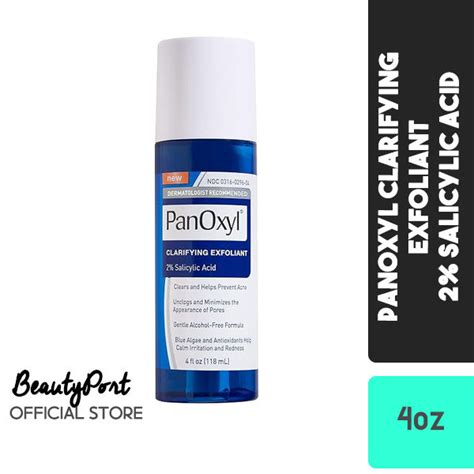 Panoxyl Clarifying Exfoliant With 2 Salicylic Acid Bha Liquid