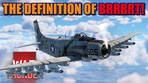 War Thunder A H Skyraider Battle Pass Vehicle Flying Out With The