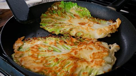 Baechujeon Cabbage Pancake 배추전 YouTube