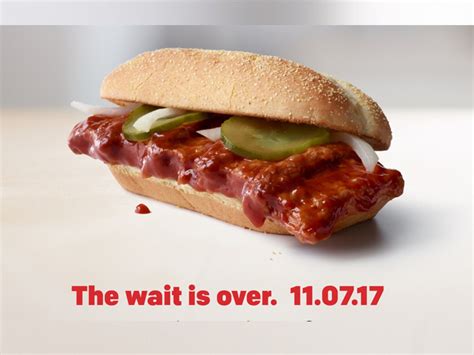 The McRib Returns At Select McDonald’s Locations On November 7, 2017 ...