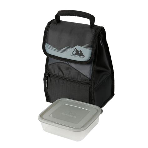 Arctic Zone Reusable Power Pack Lunch Bag with Food Container and Microban® Protected Lining ...