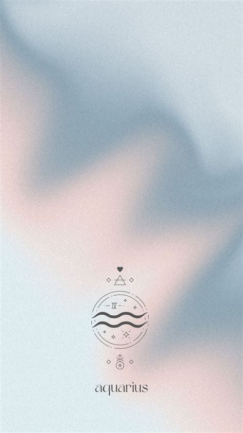 Aquarius Aesthetic Astrology Gray Pastel Colours For Phone Iphone And Android Wallpaper