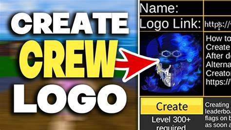 How To Create A Crew Logo In Blox Fruits Get Decal Link Youtube