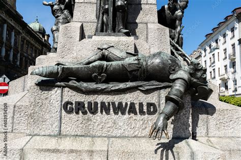 Grunwald Monument On Jan Matejko Square Plac Jana Matejki In Cracow