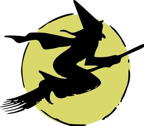 Flying witch - Openclipart