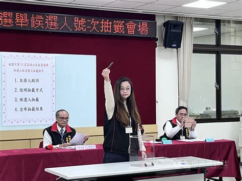 桃園立委號次抽籤出爐 參選人喊吉祥話喻好彩頭 政治 中央社 Cna